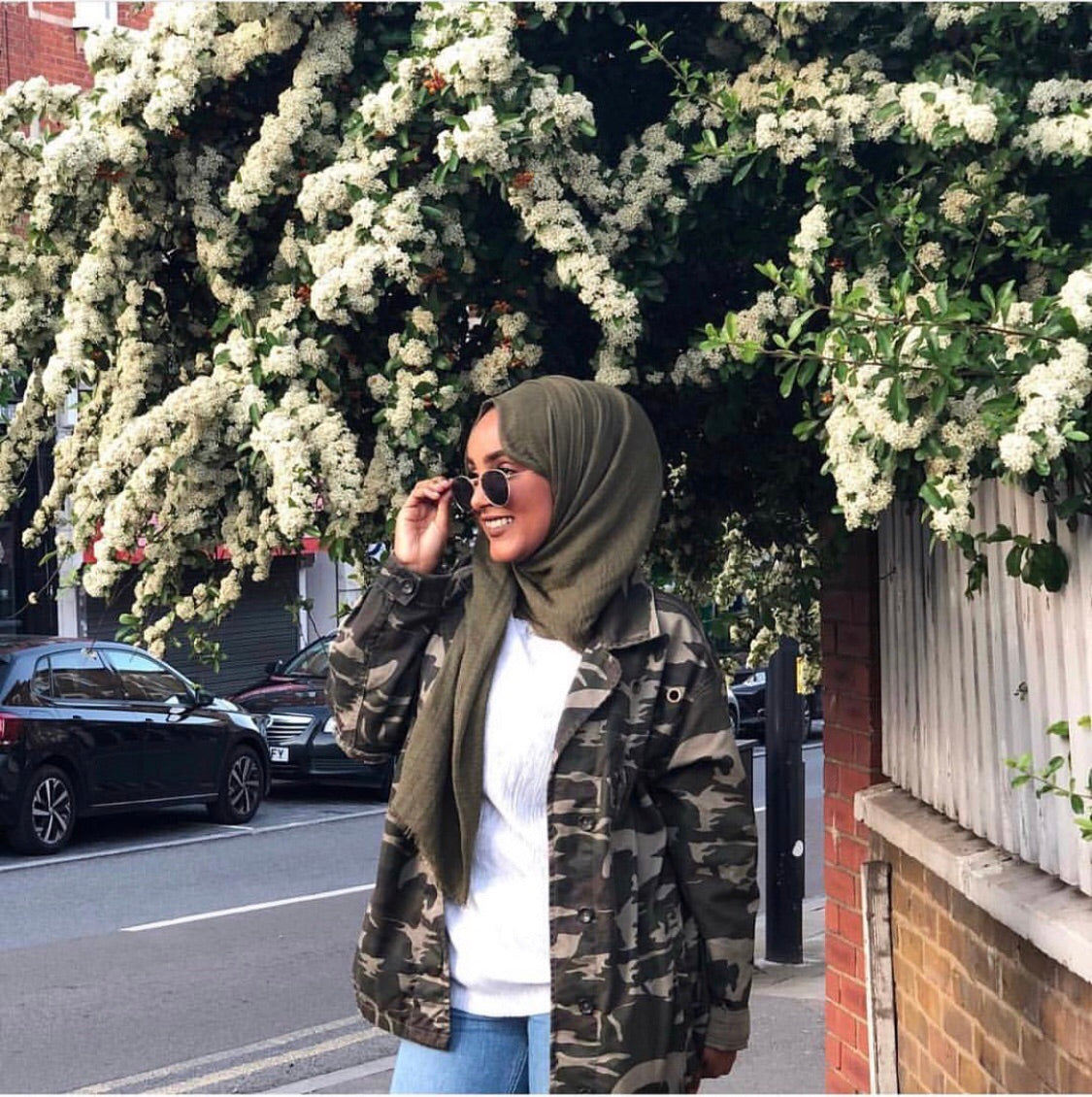 Khaki Crinkle Hijab